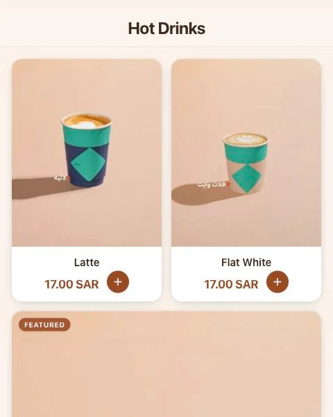 A capture of the Bash Café & Roastery menu showing items, photos and prices.